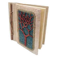 Load image into Gallery viewer, Hand-Crafted Eco-Friendly Natural Fiber Tree-Themed Journal - Under The Tree | NOVICA