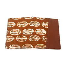 Load image into Gallery viewer, Handmade Redwood Faux Leather Card Wallet with Batik Motifs - Redwood Jungle | NOVICA