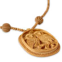 Load image into Gallery viewer, India Wood Jewelry Hand Crafted Necklace - Owl Romance | NOVICA