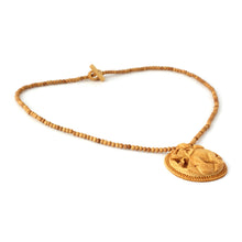 Load image into Gallery viewer, Hand Crafted Wood Necklace Indian Jewelry - Elephant Fortune