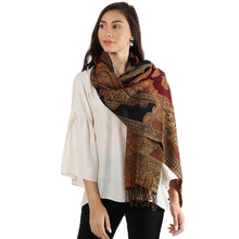 Load image into Gallery viewer, Multi Colored Wool Jamawar Shawl Wrap - Mughal Exuberance