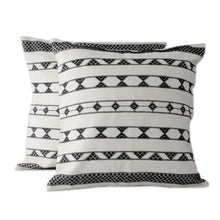 Load image into Gallery viewer, Hand Crafted Cotton Patterned Cushion Covers - Desert Geometry