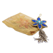 Load image into Gallery viewer, Handmade Beaded Sequin Colorful Christmas Ornaments - Set of 3 - Poinsettia
