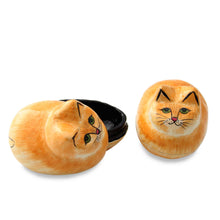 Load image into Gallery viewer, Artisan Crafted Decorative Papier Mache Cat Boxes - Charismatic Cats | NOVICA