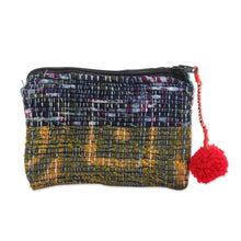 Load image into Gallery viewer, Handcrafted Change Purse Made from Recycled Saris - Red Festivity