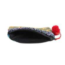 Load image into Gallery viewer, Handcrafted Change Purse Made from Recycled Saris - Red Festivity