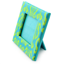 Load image into Gallery viewer, Handcrafted Paper Photo Frame for 2x2 inch Photo - Fresh Ikat | NOVICA