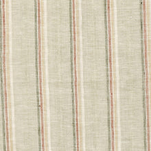 Load image into Gallery viewer, Hand Woven Linen Shawl with Stripes and Fringes from India - Desert Stripes | NOVICA