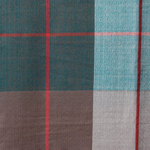 Load image into Gallery viewer, Silk and Wool Blend Checkered Shawl from India - Symphonic Checks | NOVICA