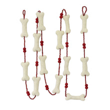 Load image into Gallery viewer, Handcrafted Dog Bone Christmas Tree Garland - Puppy's Christmas