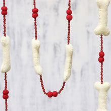 Load image into Gallery viewer, Handcrafted Dog Bone Christmas Tree Garland - Puppy's Christmas