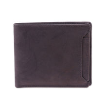 Load image into Gallery viewer, Men's Brown Leather Bi-Fold Wallet with Removable ID Holder - Modern Essentials in Brown
