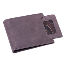 Load image into Gallery viewer, Men's Brown Leather Bi-Fold Wallet with Removable ID Holder - Modern Essentials in Brown