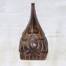 Load image into Gallery viewer, Whimsical Mustached Face Mango Wood Eyeglasses Holder - Mustachio