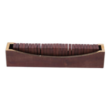 Load image into Gallery viewer, Beech Wood Classic Domino Set with Mango Wood Holder - Classic Entertainment