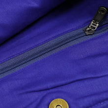 Load image into Gallery viewer, Embroidered Floral Cotton Tote in Lapis from India - Lapis Garden | NOVICA