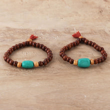 Load image into Gallery viewer, Wood Stretch Bracelets - Joy of Friendship