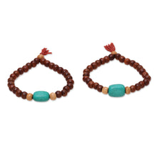 Load image into Gallery viewer, Wood Stretch Bracelets - Joy of Friendship