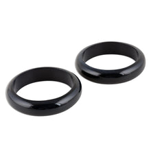 Load image into Gallery viewer, Haldu Wood Bangle Bracelets in Charcoal from India (Pair) - Charcoal Duo | NOVICA