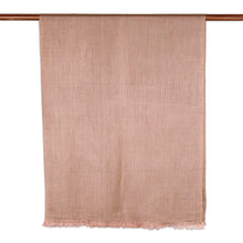 Load image into Gallery viewer, Diamond Pattern Viscose Shawl in Olive and Blush from India - Glamorous Diamonds in Olive | NOVICA
