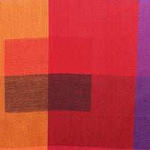 Load image into Gallery viewer, Square Pattern Viscose Shawl from India - Vibrant Kaleidoscope Squares | NOVICA