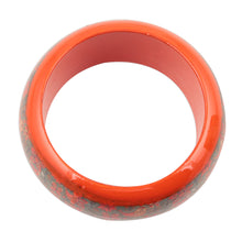 Load image into Gallery viewer, Bird Motif Haldu Wood Bangle Bracelet Crafted in India - Bird Garden | NOVICA