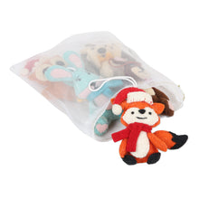 Load image into Gallery viewer, Woodland Animal Ornaments - Set of 5 - Animal Cheer