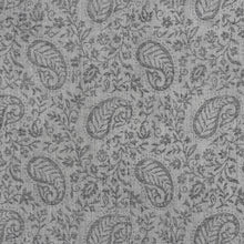 Load image into Gallery viewer, Hand-Woven Wool Shawl with Paisley Motif - Grey Glory | NOVICA