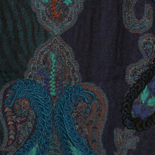 Load image into Gallery viewer, Hand-Embroidered Paisley Patterned Wool Shawl - Magic Paisley