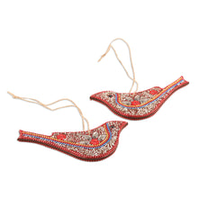 Load image into Gallery viewer, Handcrafted Beaded Bird Ornaments - Set of 4 - Birds of Bollywood