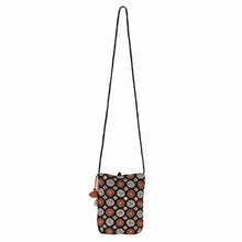 Load image into Gallery viewer, Hand-Embroidered Cotton Sling Bag - Spinning Blossoms