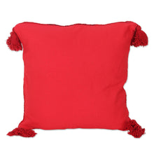 Load image into Gallery viewer, Crimson Cotton Cushion Covers - Celebrate the Magic