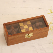 Load image into Gallery viewer, Acacia Wood Puzzles - Set of 3 - Triple the Fun
