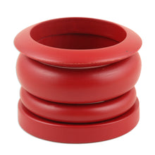 Load image into Gallery viewer, Set of 4 Mango Wood Claret Bangle Bracelets from India - Claret Fusion | NOVICA