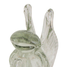 Load image into Gallery viewer, Handblown Recycled Glass Figurine Sculpture - Crystal Angel | NOVICA