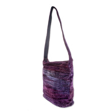 Load image into Gallery viewer, Guatemala Handwoven Shoulder Bag - Purple Magic | NOVICA
