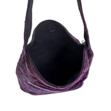 Load image into Gallery viewer, Guatemala Handwoven Shoulder Bag - Purple Magic | NOVICA