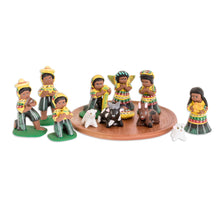 Load image into Gallery viewer, Ceramic Nativity Scene Sculpture (Set of 13) - San Juan Nativity | NOVICA