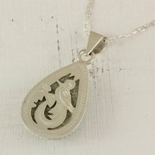 Load image into Gallery viewer, Unique Sterling Silver Pendant Jade Necklace - Green Sacred Quetzal | NOVICA
