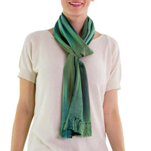 Load image into Gallery viewer, Handcrafted Rayon Scarf - Solola Valley | NOVICA