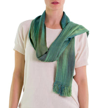 Load image into Gallery viewer, Handcrafted Rayon Scarf - Solola Valley | NOVICA