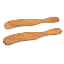 Load image into Gallery viewer, Handcrafted Cedar Wood Spreader Knives (Pair) - Forest Sigh | NOVICA