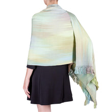 Load image into Gallery viewer, Unique Rayon Shawl - Serenity's Inspiration | NOVICA