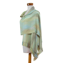 Load image into Gallery viewer, Unique Rayon Shawl - Serenity's Inspiration | NOVICA