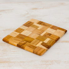 Load image into Gallery viewer, Wood Mosaic Cutting Board - Puzzle | NOVICA