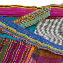 Load image into Gallery viewer, Handwoven Maya Patchwork Cotton Wrap Skirt - Maya Mix-up | NOVICA