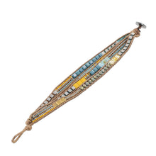 Load image into Gallery viewer, Multicolored Glass Beaded Wristband Bracelet from Guatemala - Amatique Bay | NOVICA