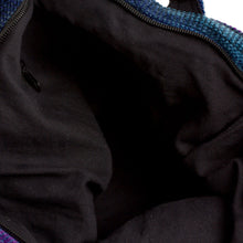 Load image into Gallery viewer, Rayon and Cotton Blend Shoulder Bag in Blue from Guatemala - Pleasing Corduroy in Blue | NOVICA