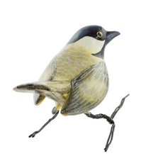 Load image into Gallery viewer, Hand Painted Black Capped Chickadee Clay Bird Figurine - Chickadee | NOVICA