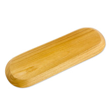 Load image into Gallery viewer, Handcrafted Natural Grain Teak Wood Long Serving Tray - Family Style | NOVICA